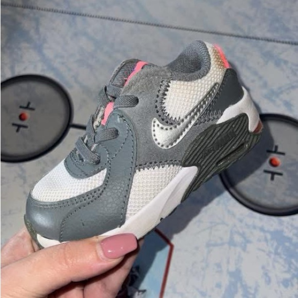 Nike Air Max Baby Girl - Gray, Pink, and White Sneakers